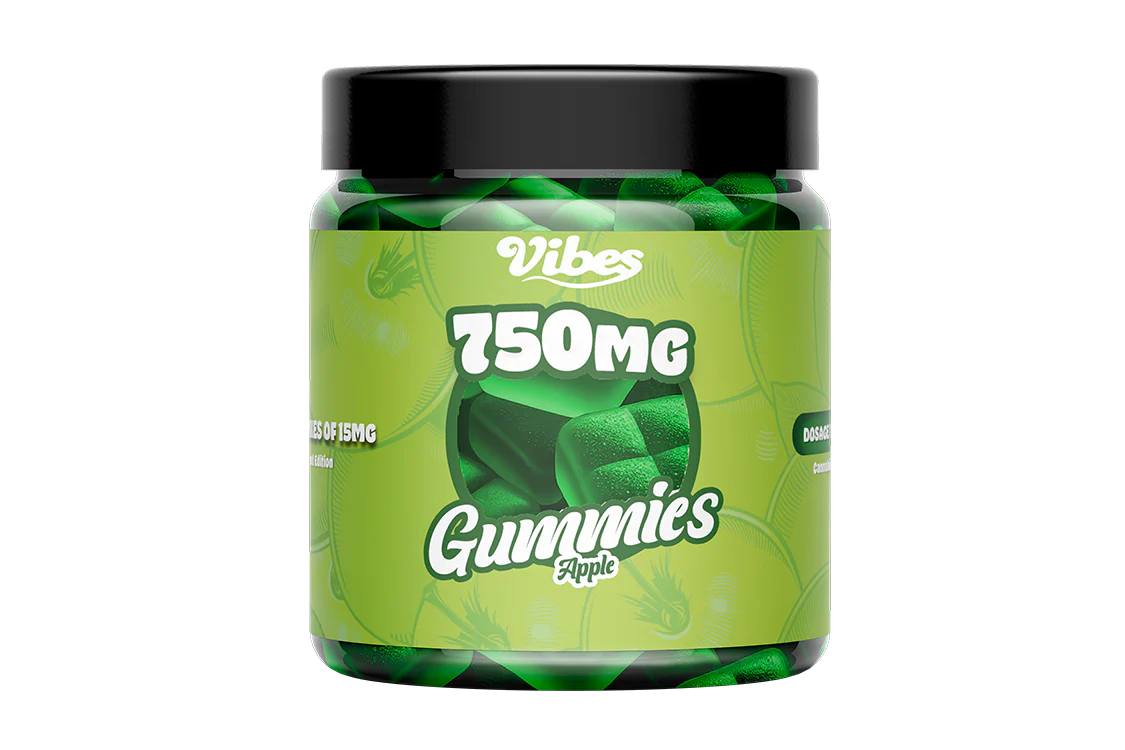THC Gummies 750MG Pomme | Vibes